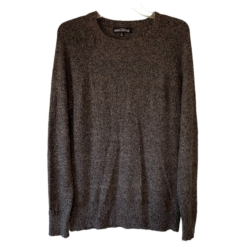 J Crew Lambs Wool Knit Sweater Gray Crewneck Sz Medium - Picture 1 of 8